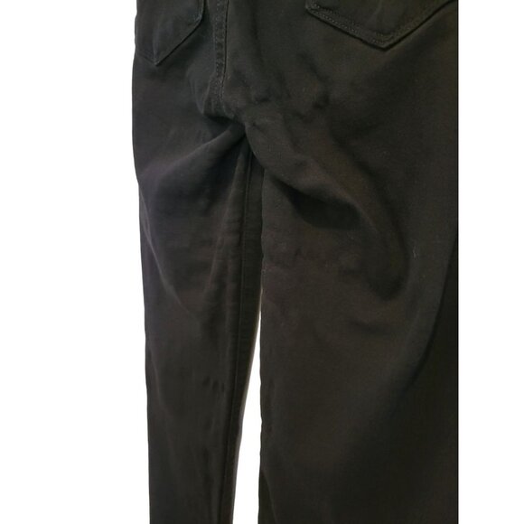 Paige Verdugo Black Eclipse Destructed Ultra Skinny Jeans 27 Dark Wash Mid Rise - Picture 10 of 10